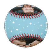 Vater mein Superheld Vater's Day 2 Foto Baseball (Rückseite)