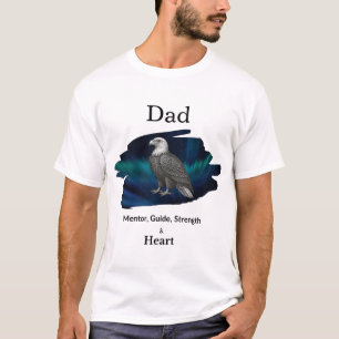 Vater Mentor, Führer, Stärke & Herz Adler T-Shirt