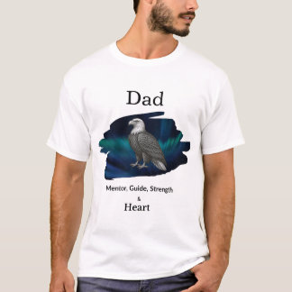 Vater Mentor, Führer, Stärke & Herz Adler T-Shirt