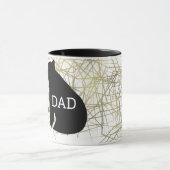 Vater Minimalistisch Bären Tasse Abstrakt Fossil (Zentrum)