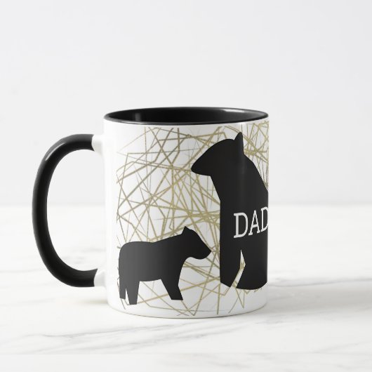 Vater Minimalistisch Bären Tasse Abstrakt Fossil (Links)