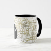 Vater Minimalistisch Bären Tasse Abstrakt Fossil (VorderseiteRechts)