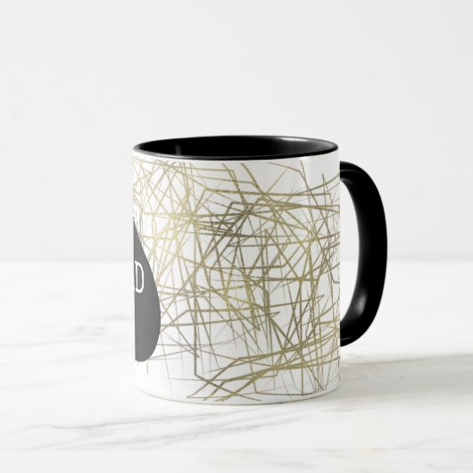 Vater Minimalistisch Bären Tasse Abstrakt Fossil (VorderseiteRechts)