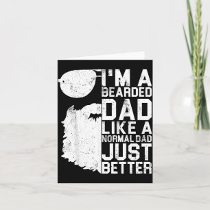 Vater mit Bart Shirt Lustiger Bart Humor Vatertag Karte