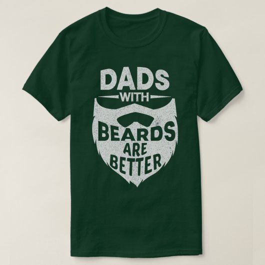 Vater mit Bärten sind besser Funny Beard Vater Vat T-Shirt (Design vorne)