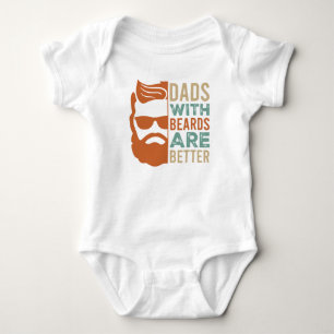 VATER MIT BEARTEN SIND BESSER Niedlicher Baby Body Strampler