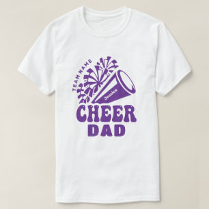 Vater mit benutzerdefinierten Teamnamen und Kid-Na T-Shirt