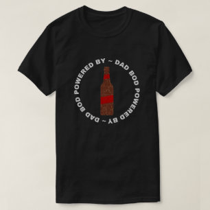 Vater mit Bier-Glitzer-T - Shirt