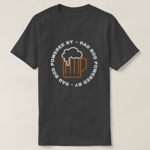 Vater mit Bier-Glitzer-T - Shirt
