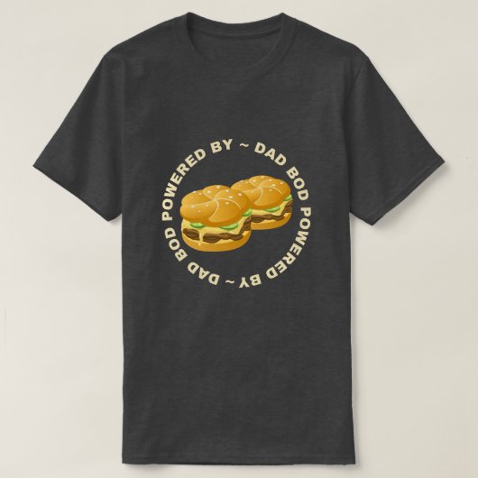 Vater mit Burger T-Shirt (Design vorne)