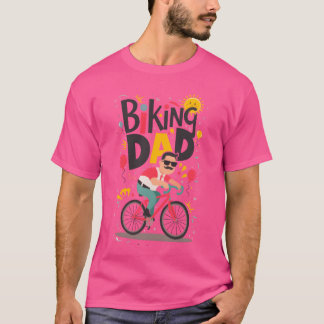 Vater mit dem Fahrrad T-Shirt