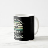 Vater mit einem Helikopter Funny Gift Vathers Day Kaffeetasse (VorderseiteRechts)