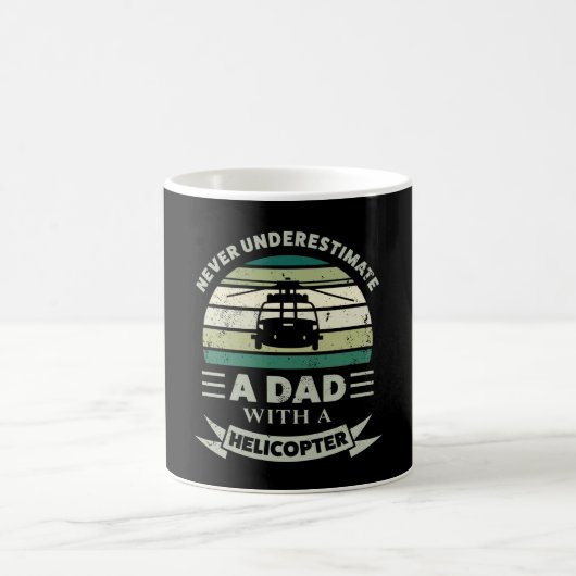 Vater mit einem Helikopter Funny Gift Vathers Day Kaffeetasse (Mittel)