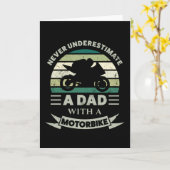 Vater mit einem Motorrad Funny Gift Vathers Day Mä Karte (Gelbe Blume)