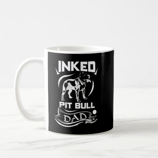 Vater mit eingesetzter Pit Bull - PitBull-T - Shir Kaffeetasse (Links)