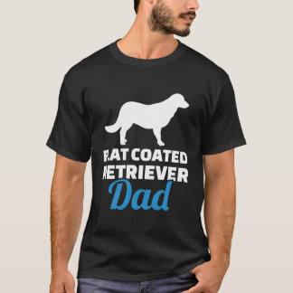 Vater mit flachbeschichtetem Retriever T-Shirt