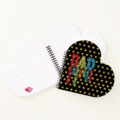 Vater mit Golden Heart Black Gold-Thema Notizblock (Innenseite)