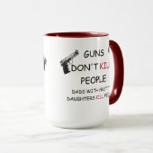 Vater mit Hübscher Tochter-Tasse Tasse (VorderseiteRechts)