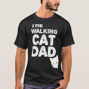 Väter mit Katze beim Spaziergang - Bester Katzenva T-Shirt
