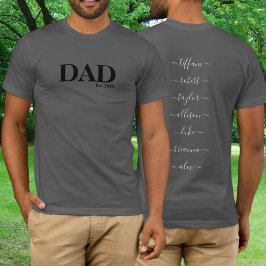 Vater mit Kind-Namen Jahr T - Shirt