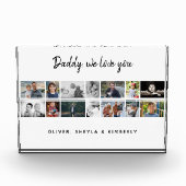 Vater mit Kindern Familie 14 Foto Collage Keepake (Vorderseite)