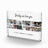 Vater mit Kindern Familie 14 Foto Collage Keepake (Rechts)