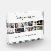 Vater mit Kindern Familie 14 Foto Collage Keepake (Links)