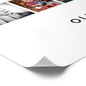 Vater mit Kindern Familie 14 Foto Collage Keepake Poster (Ecke)