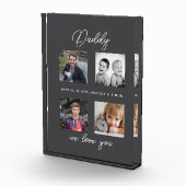 Vater mit Kindern Familie Daddy 4 Collage Fotoblock (Rechts)