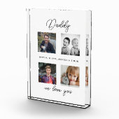 Vater mit Kindern Familie Daddy 4 Collage Fotoblock (Rechts)