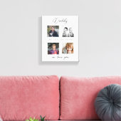 Vater mit Kindern Familie Daddy Foto Collage Leinwanddruck (Insitu (Wohnzimmer))