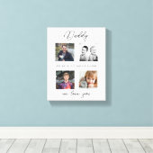 Vater mit Kindern Familie Daddy Foto Collage Leinwanddruck (Insitu (Holzboden))