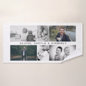 Vater mit Kindern Familie Vater 6 FotoCollage Badehandtuch (Badehandtuch)