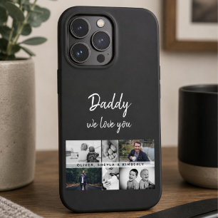 Vater mit Kindern und Familie Papa Fotocollage Case-Mate iPhone Hülle