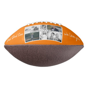Vater mit Kindern und Familie Papa Fotocollage Football