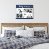 Vater mit Kindern und Familie Vater Foto Leinwand (Insitu (Schlafzimmer))