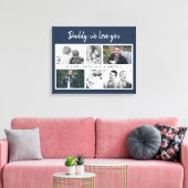 Vater mit Kindern und Familie Vater Foto Leinwand (Insitu (Wohnzimmer))