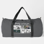 Vater mit Kindern und Foto von Vätern Duffle Bag (Rückseite)