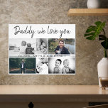 Vater mit Kindern und Vater 6 Collage Fotodruck<br><div class="desc">Vater mit Kindern und Familie Vater Foto Collage Foto drucken. Collage von 6 Fotos, väterlicher Name mit einer süßen Nachricht in einem trendigen Drehbuch und Kindernamen, die die Fotos überlagern. Fügen Sie Ihre 6 Lieblings-Fotos hinzu. Der süße Sake und ein Geschenk zum Geburtstag, Vatertag oder Weihnachten für einen Vater, neuen...</div>