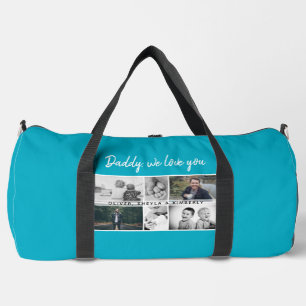 Vater mit Kindern und Vater 6 Foto Duffle Bag