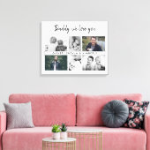 Vater mit Kindern und Vater 6 Foto Leinwanddruck (Insitu (Wohnzimmer))