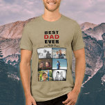 Vater mit Kindern und Vater 6 FotoCollage<br><div class="desc">Bester Vater Vater mit Kindern und Familie Vater 6 Foto Collage T - Shirt. Collage von 6 Fotos,  väterlicher Name mit einer süßen Nachricht und Kindernamen. Fügen Sie Ihre 6 Lieblings-Fotos hinzu. Der süße Sake und ein Geschenk zum Geburtstag,  Vatertag oder Weihnachten für einen Vater,  neuen Vater oder Großvater.</div>