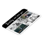 Vater mit Kindern und Vater 6 FotoCollage Magnet (Linke Seite)