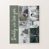 Vater mit Kindern und Vater 6 FotoCollage Puzzle (Vertikal)