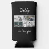 Vater mit Kindern und Vater 6 FotoCollage Selters Dosenkühler (Vorderseite)