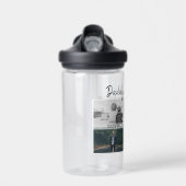 Vater mit Kindern und Vater 6 FotoCollage Trinkflasche (Vorne)