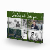 Vater mit Kindern und Vater Collage Fotoblock (Rechts)