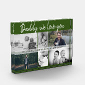 Vater mit Kindern und Vater Collage Fotoblock (Links)