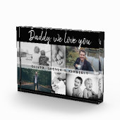 Vater mit Kindern und Vater Collage Fotoblock (Rechts)