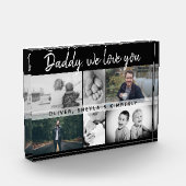 Vater mit Kindern und Vater Collage Fotoblock (Links)